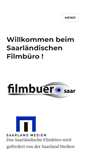 Mobile Screenshot of filmbuero-saar.de